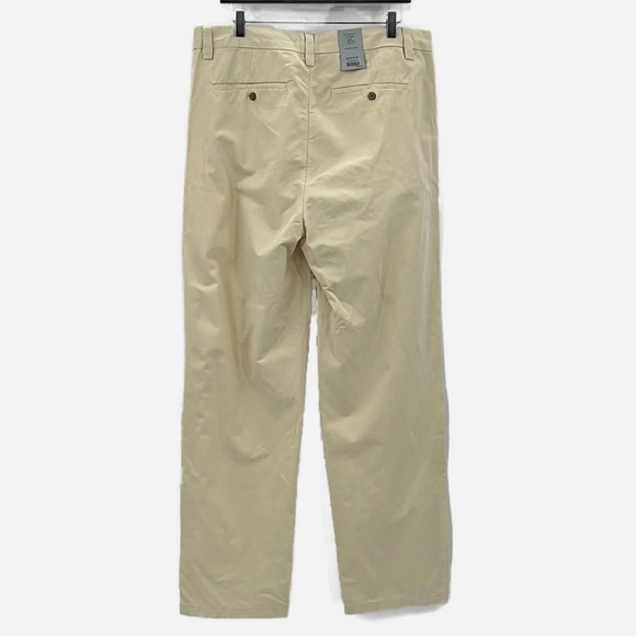 Amendi Gunnar in Light Beige Organic Cotton Pleat Front Button Fly Pants - Sz 34 - Picture 3 of 12